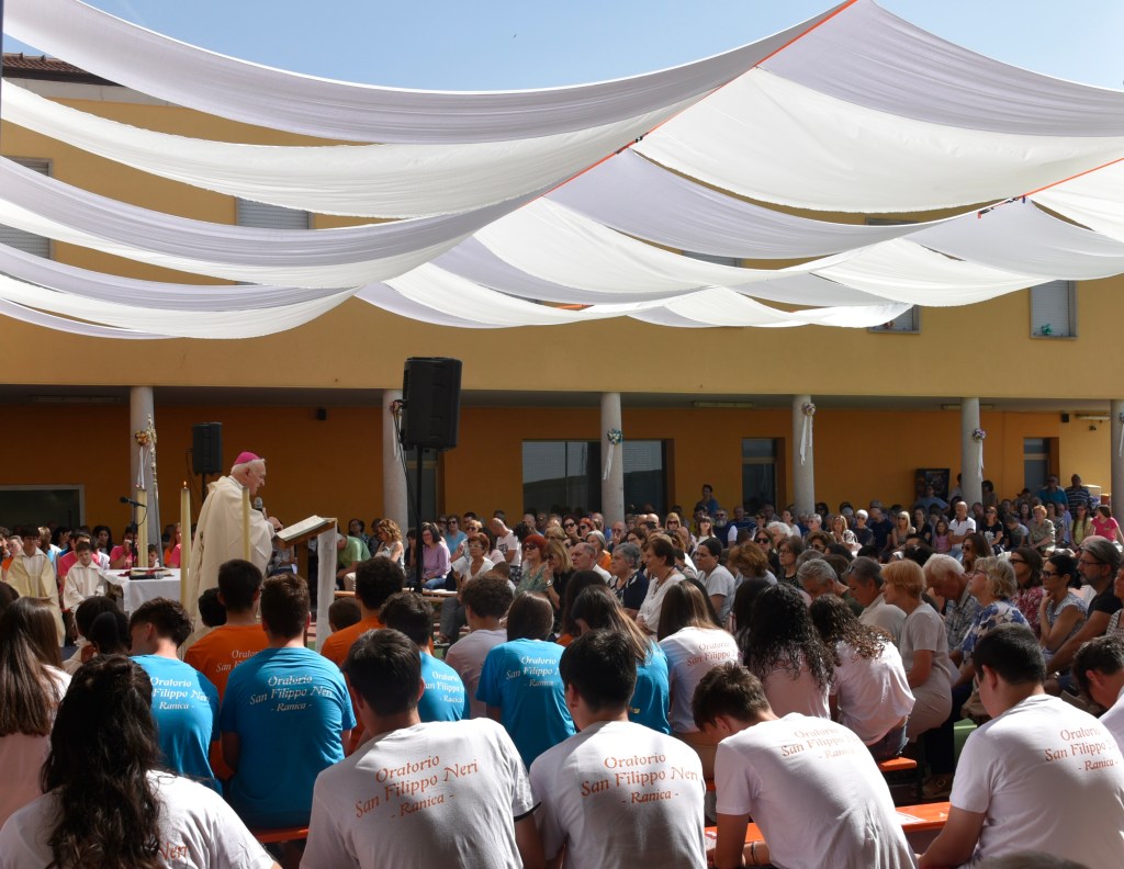Panoramica della Messa per il Centenario dell'Oratorio.